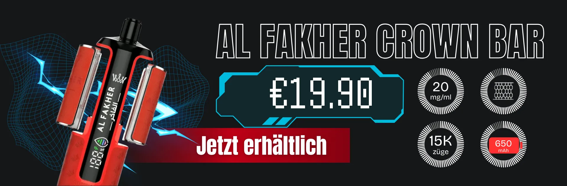 Al Fakher Vape Crown Bar 15000