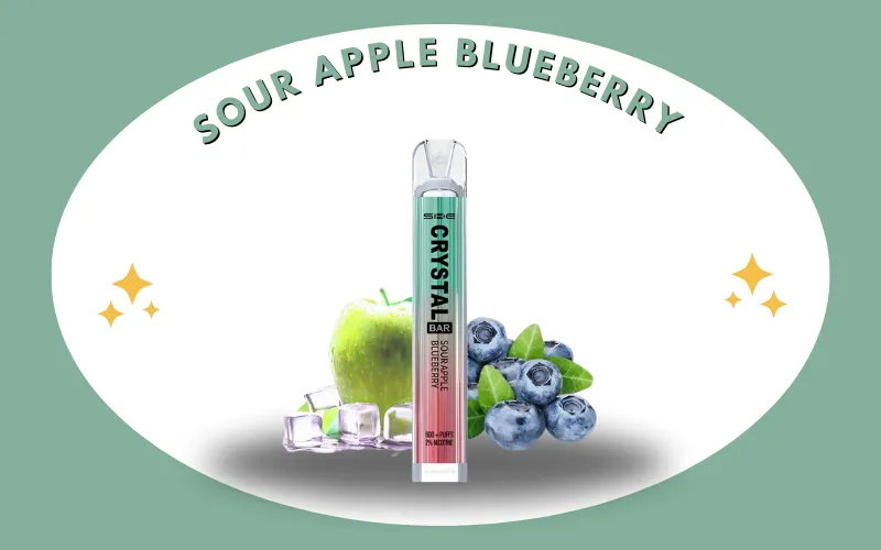 Crystal Vape Sorten - Sour Apple Blueberry