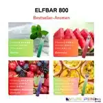 ELFBAR 800 -Geschmack