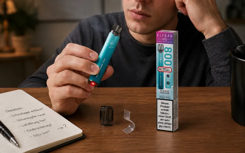 Elfbar 800 Aktivieren: Anleitung &Amp; Häufige Fehler Schnell Lösen | Vapepenzone Deutschland ELFBAR 800 aktivieren elfbar 800 bedienungsanleitung deutsch