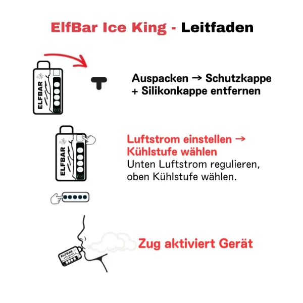 Elf Bar Ice King 25000 Puffs Einweg Kit-using-guide