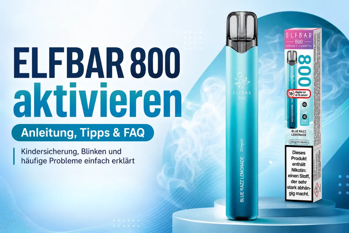 Elfbar 800 Aktivieren: Anleitung &Amp; Häufige Fehler Schnell Lösen | Vapepenzone Deutschland Elfbar 800 aktivieren