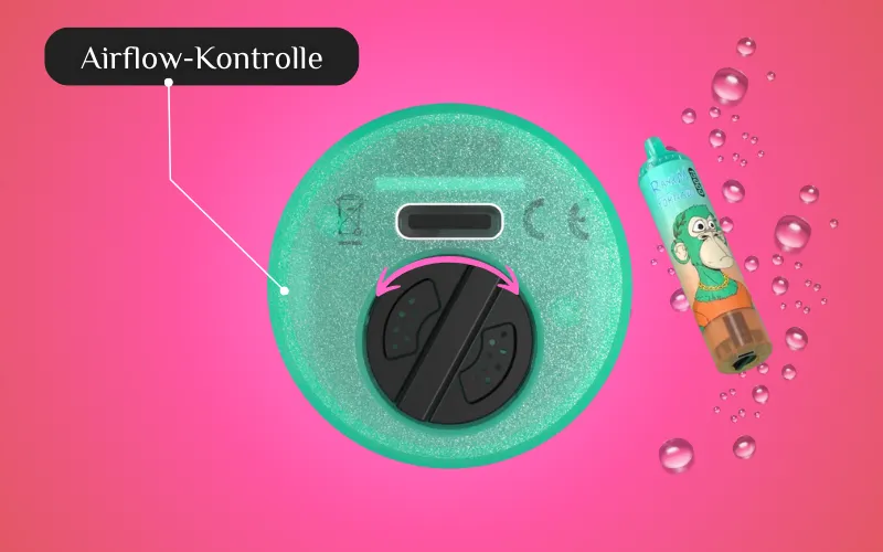 Randm Tornado 15000 Im Test: Diese 5 Funktionen Überzeugen! | Vapepenzone Deutschland Fumot Vape 15K Airflow-Kontrolle