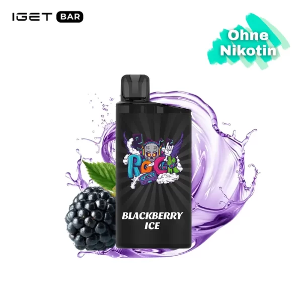 IGET Bar 3500 Züge nikotinfrei - Blackberry Ice Einweg-E-Zigarette