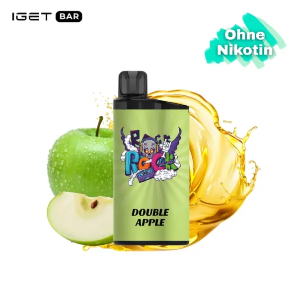 IGET Bar 3500 Züge 0% Nikotin – Double Apple günstige Einweg Vape kaufen