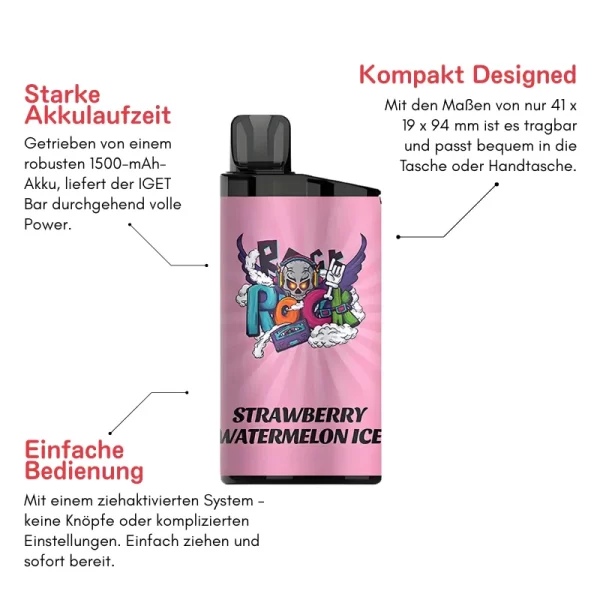 IGET Bar 3500 Züge mit Nikotin