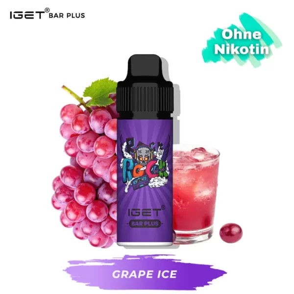 IGET Bar Plus Kit nikotinfrei - Grape Ice Pod-Systeme kaufen