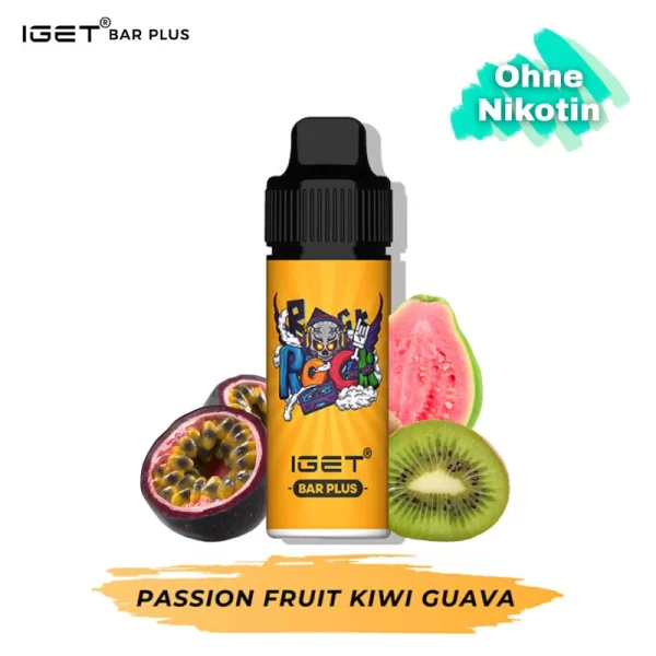 IGET Bar Plus Kit nikotinfrei - Passion fruit kiwi guava
