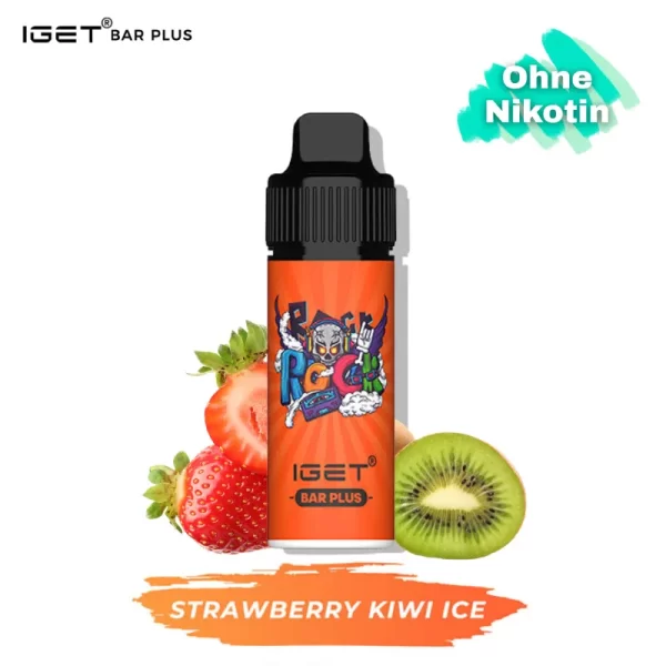 IGET Bar Plus Kit nikotinfrei - Strawberry Kiwi Ice