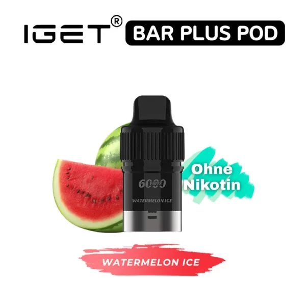 IGET Bar Plus Pod nikotinfrei - Watermelon Ice Prefilled Pod