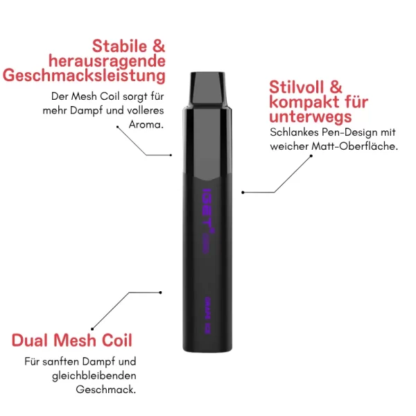 IGET Legend 4000 Züge 0 Nikotin Einweg Vape ohne Nikotin