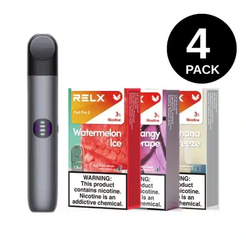 RELX Infinity 2 Starter Kit (4 Pack) 1 Device + 3 Pods