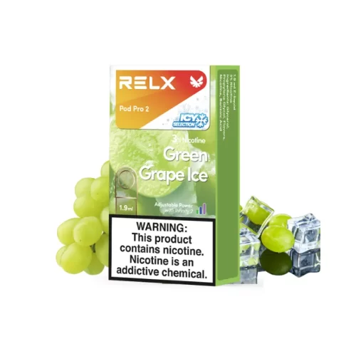 RELX Pod Pro 2 (1 Pod Pro Pack) - Green Grape Ice