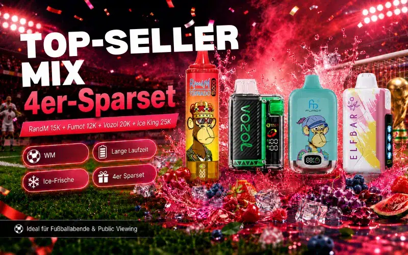 Bestseller Mix 4Er Vape Set | Vapepenzone Deutschland Top-Seller MIX bundle sale