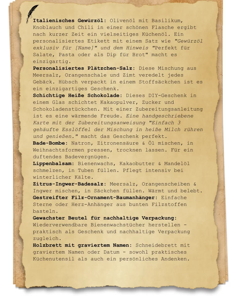 Weihnachtsgeschenk-Ideen von Herzen