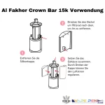 Al Fakher Crown Bar 15K Device-using-guide