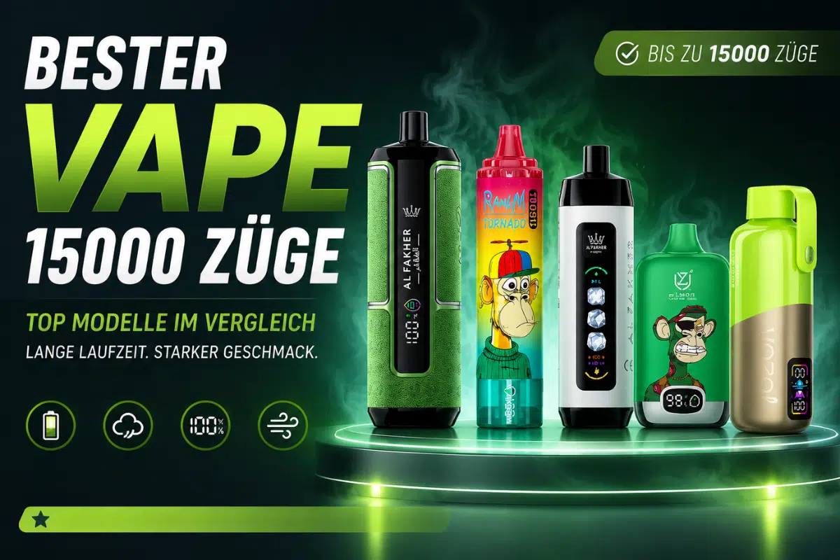 Bester Vape 15000 Züge: 5 Modelle Im Vergleich, Preise &Amp; Erfahrungen | Vapepenzone Deutschland Bester Vape 15000 Züge im Vergleich
