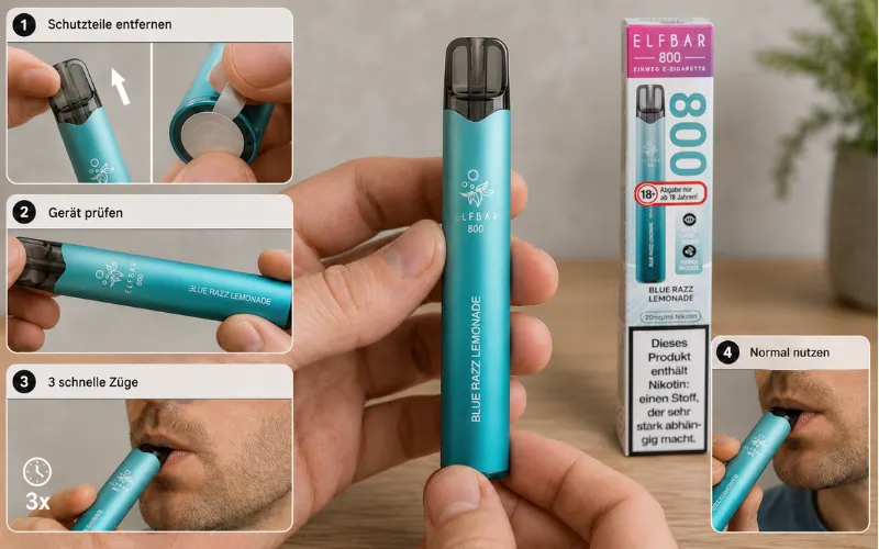 Elfbar 800 Aktivieren: Anleitung &Amp; Häufige Fehler Schnell Lösen | Vapepenzone Deutschland elfbar 800 aktivieren manual