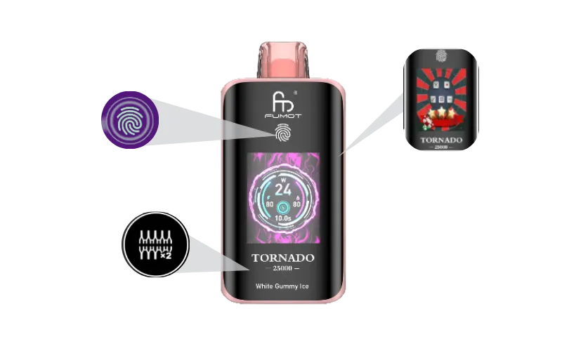 fumot tornado 25000 display