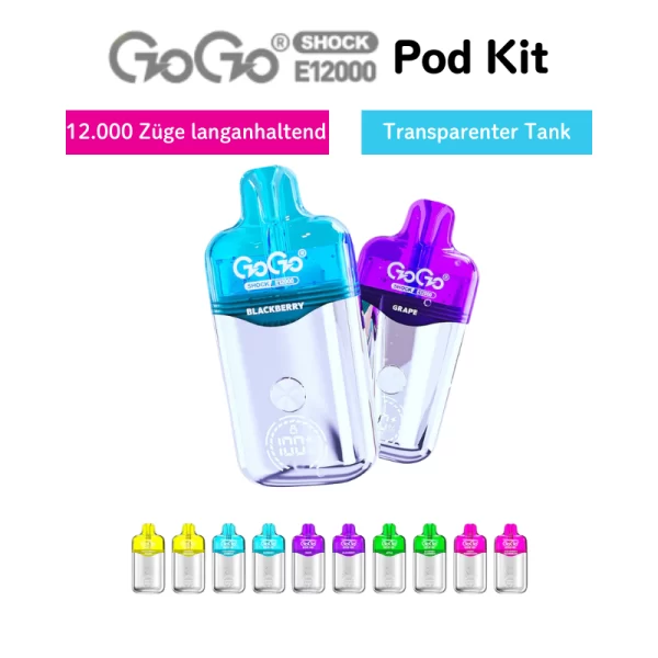 GOGO Shock E12000 Kit(Alle Sorten)