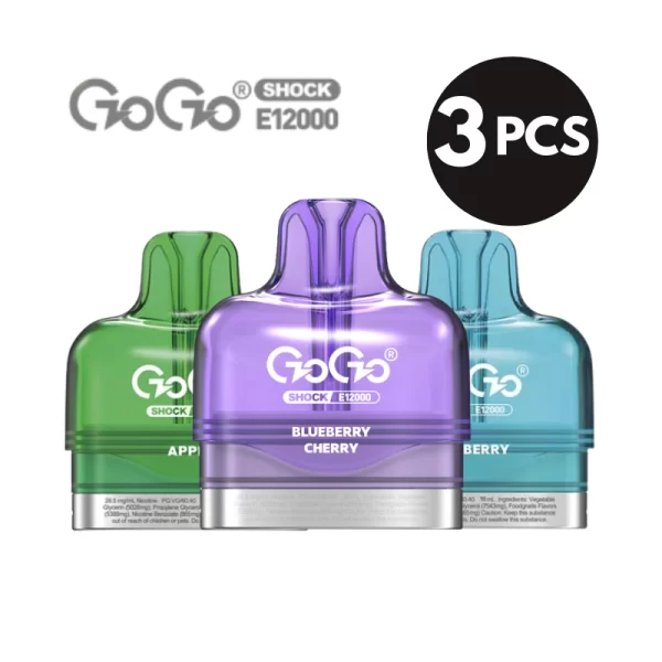GOGO Shock E12000 Pod 3er Pack