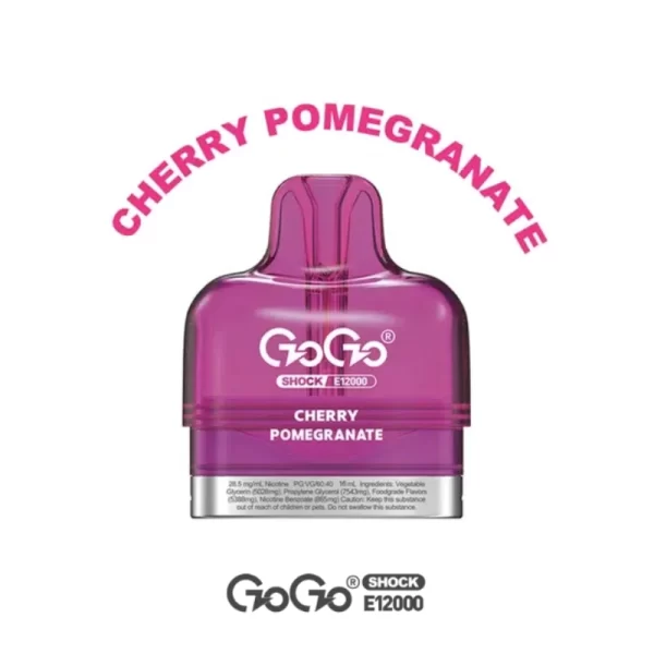 GOGO Shock E12000 Pod - Cherry Pomegranate