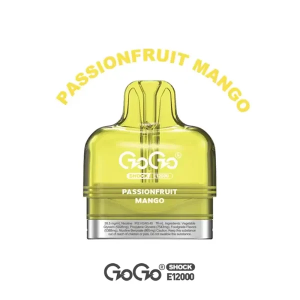 GOGO Shock E12000 Pod - Passionfruit Mango