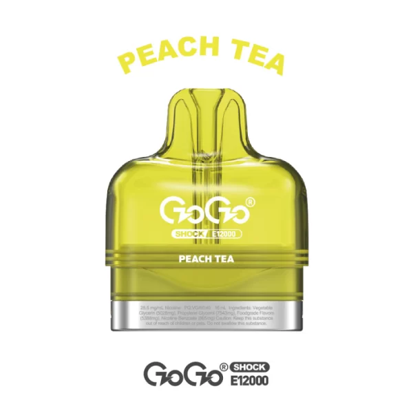 GOGO SHOCK E12000 POD - Peach Tea