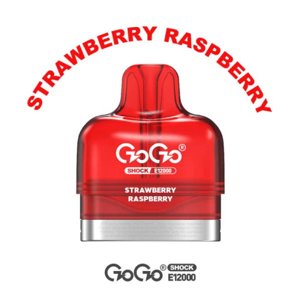 GOGO Shock E12000 Pod - Strawberry Raspberry