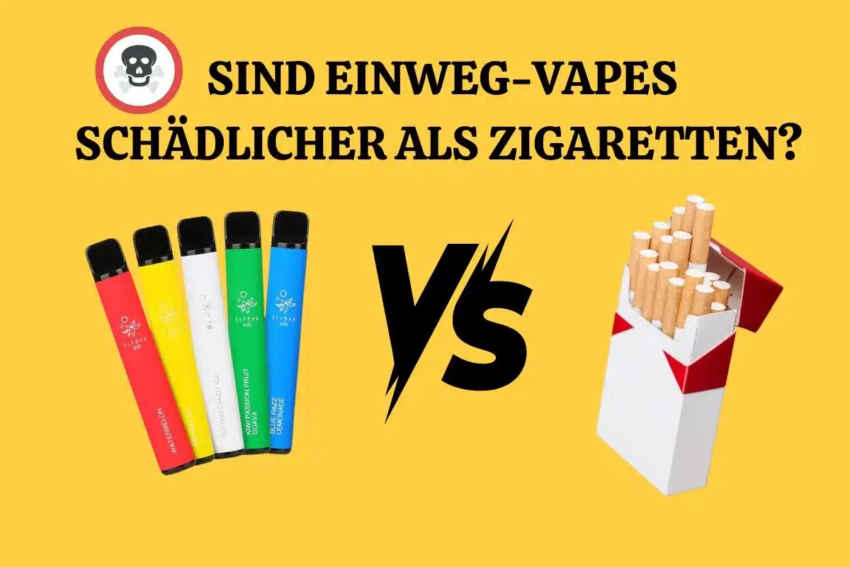 Sind Einweg-Vapes schädlicher als Zigaretten? Fakten, Risiken & Vergleich