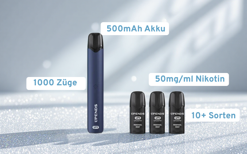 Upends Up11 Starter Set 4Er Pack(1 Kit + 3 Pod) | Vapepenzone Deutschland UPENDS UP11 Starter Set 4er Pack