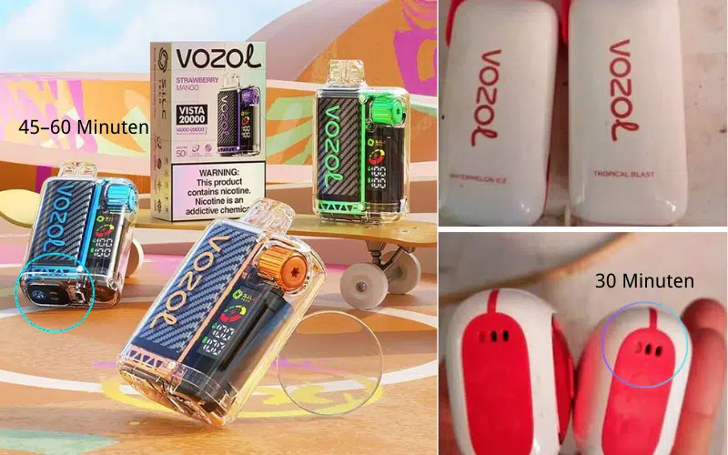 Vozol Star 20000 Vs. Vista 20000: Welches Modell Ist 2026 Die Beste Wahl? | Vapepenzone Deutschland Vozol Star 20000 vs. Vista 20000 Ladezeit