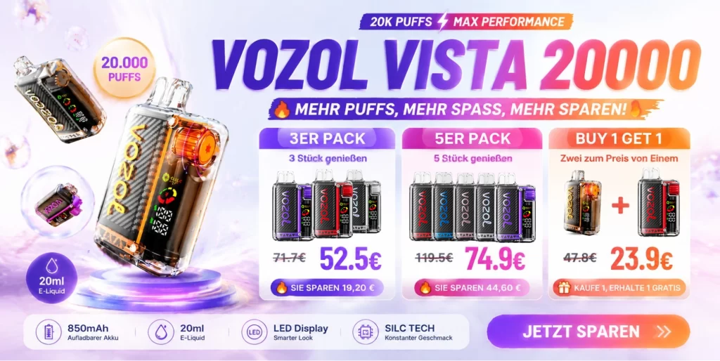 VOZOL Vape 2-für-1 Angebot