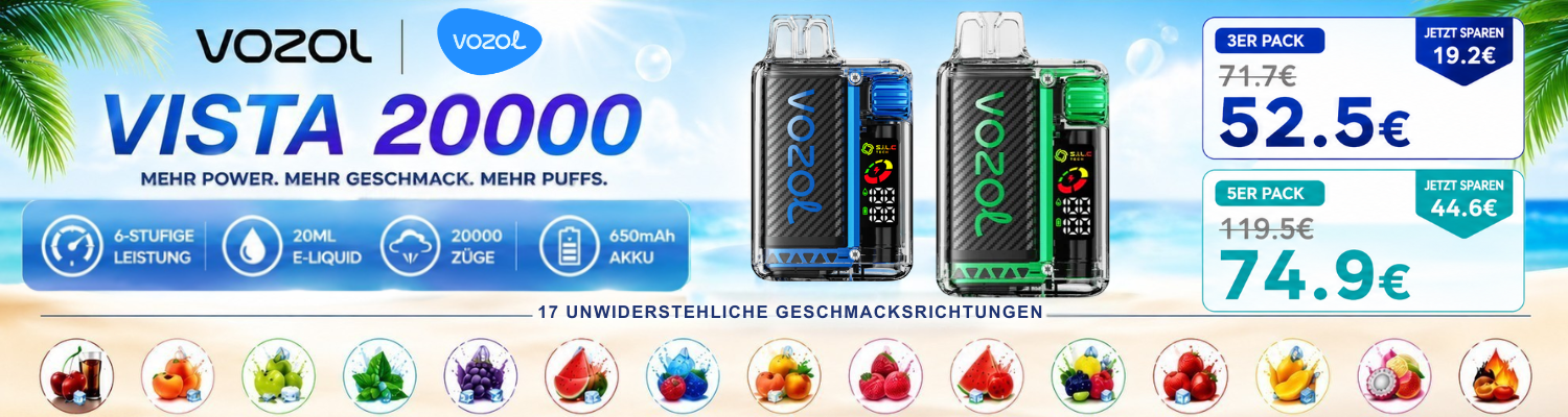 Vozol Vape 20000 Günstig Kaufen DE Banner