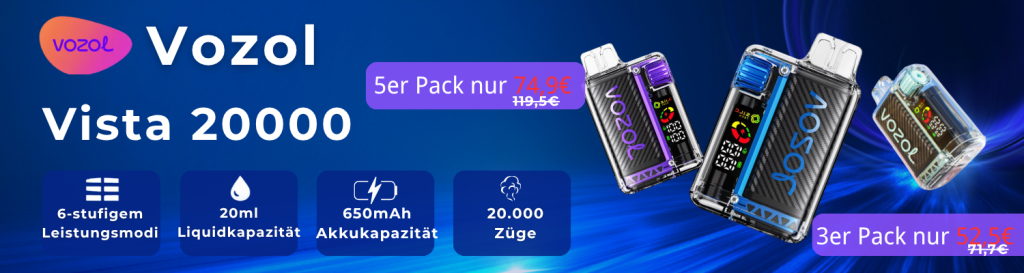 Vozol Vape Günstig Kaufen Deutschland Banner