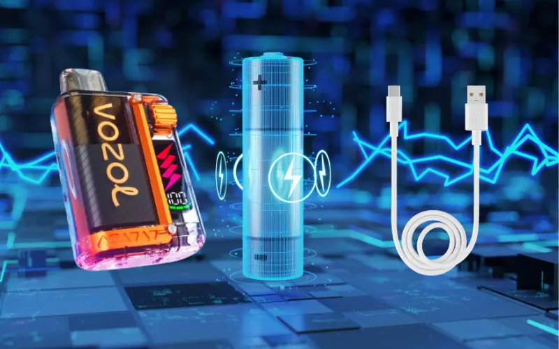 Vozol Vista 20000 Testbericht Wiederaufladbarkeit