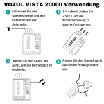 VOZOL VISTA 20000 Verwendung