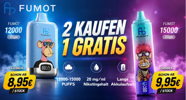 VPZ DE Fumot Vape 2 kaufen 1 bezahlen