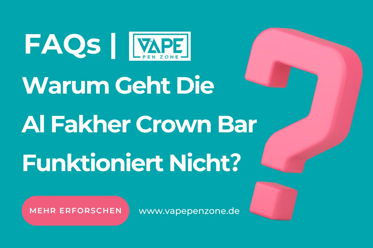 Warum Geht Die Al Fakher Crown Bar Funktioniert Nicht?