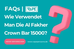 Home | Vapepenzone Deutschland Wie Verwendet Man Die Al Fakher Crown Bar 15000?